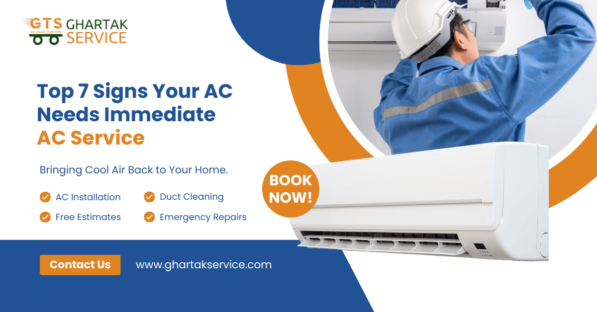 Top 7 Signs Your AC Needs Immediate AC Service